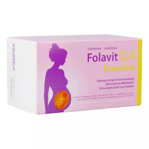 Folavit 0,4mg Essential (90 tabletten + 90 capsules)