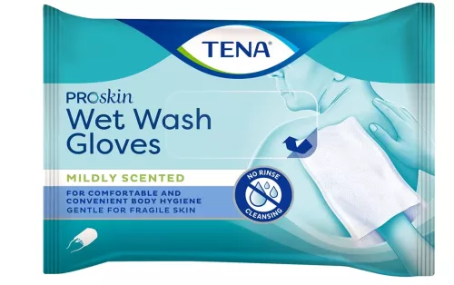 TENA ProSkin Wet Wash Gloves (8 stuks)
