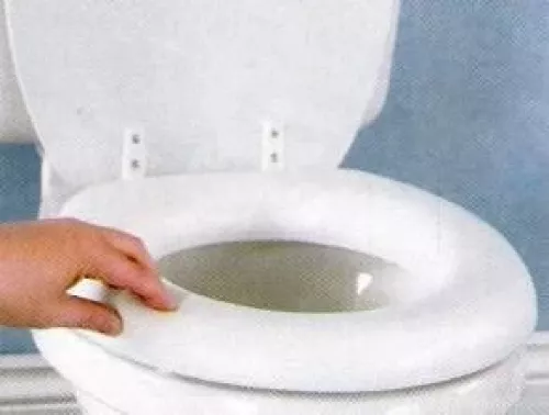 Zachte toiletzitting met vinylbekleding voor gewoon toilet