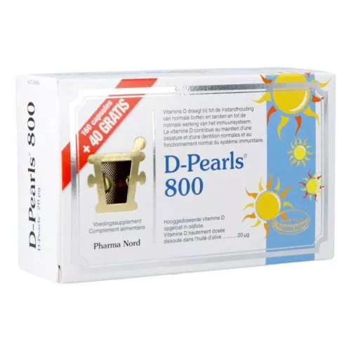 D Pearls 800 (160 + 40 gratis capsules)