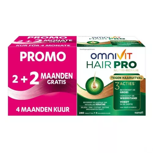 OMNIVIT Hair Pro Nutri Repair (120 tabletten + 120 gratis)