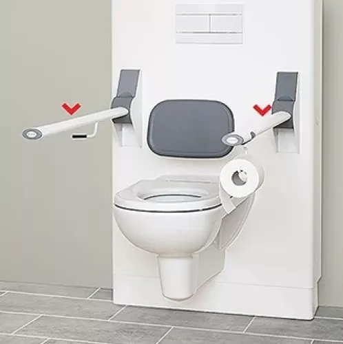 ROPOX Toiletbeugel opklapbaar Loire (recht)