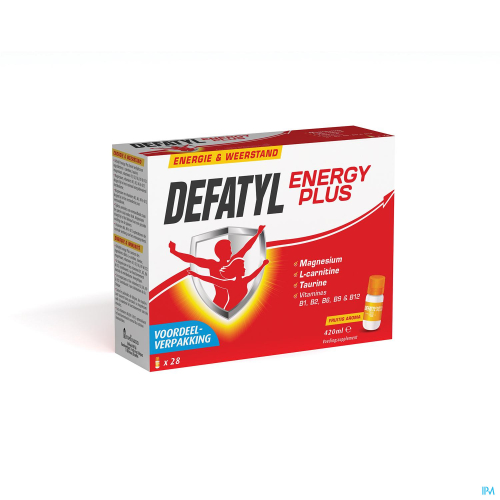 DEFATYL Energy Plus met fruitig aroma (28 flesjes)