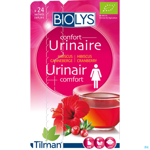 BIOLYS Hibiscus-Cranberry - Urinair comfort (24 stuks)