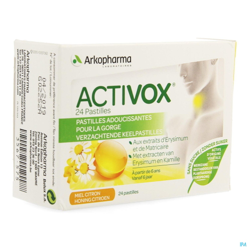 Activox Verzachtend Keel Honing Citroen (24 pastilles)