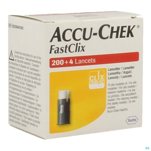 ACCU-CHEK Fastclix Lancetten (200+4 stuks)