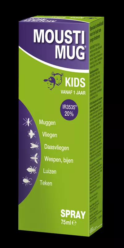 Moustimug Kids DEET 20% spray (75 ml)