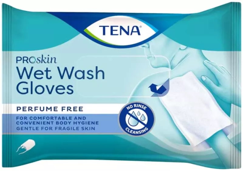 TENA Wet Wash Gloves zonder parfum (8 stuks)_01